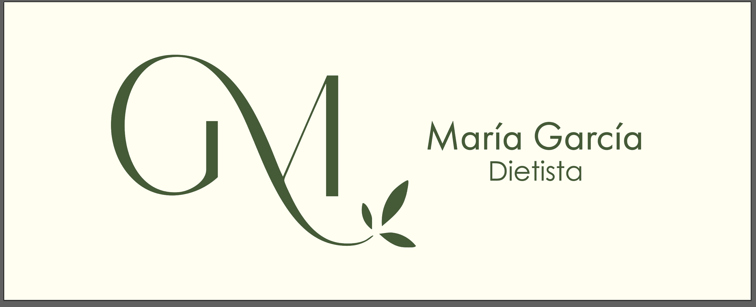 María García. Dietista